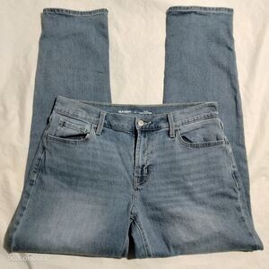 Old Navy Wow Boyfriend Mid Rise Blue Denim Jeans Womens Size 8 (32x30)
